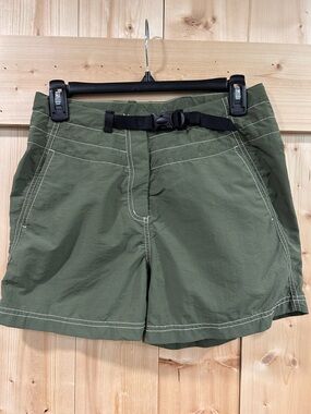 ExOfficio Women’s Amphi Hiking Shorts, Sm - Olive Green Gorpcore Outdoorsy Camp